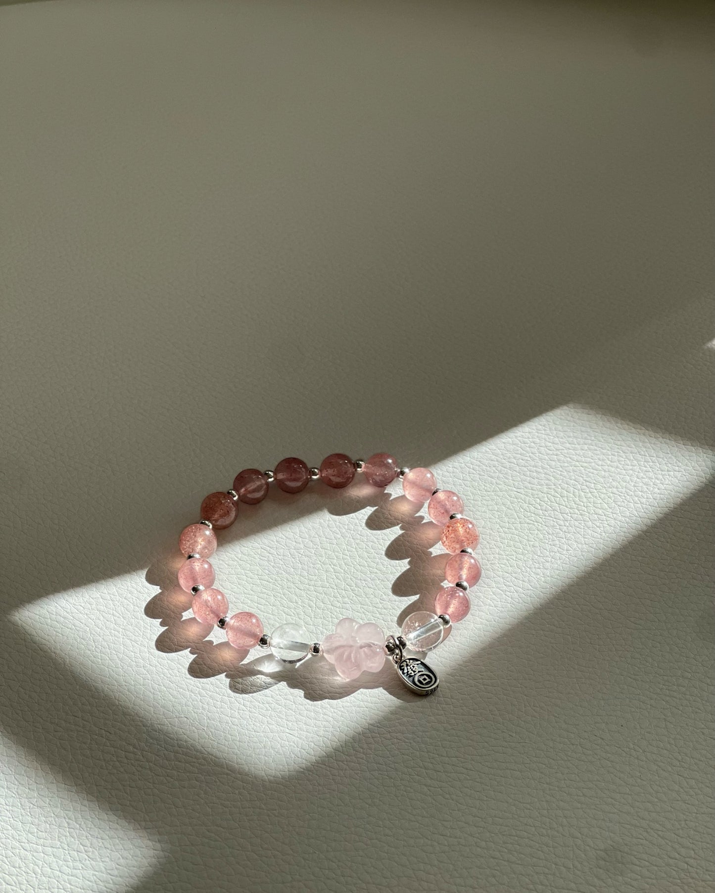 Straberry Quartz Bracelet:romance+prosperity
