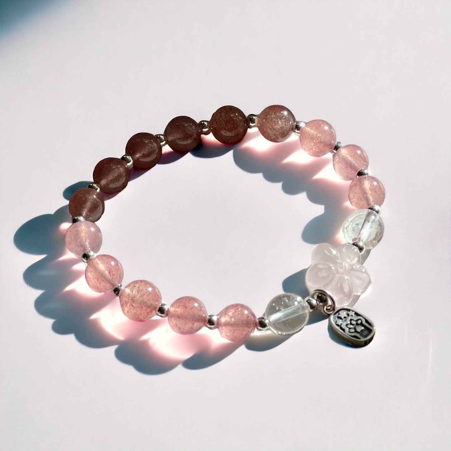 Straberry Quartz Bracelet:romance+prosperity