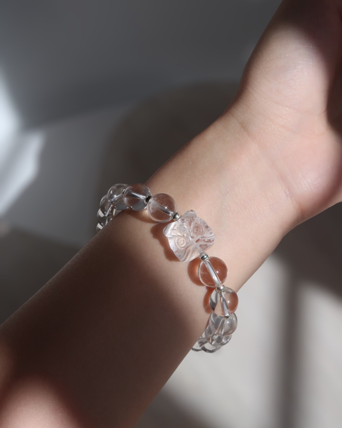 Clear Crystal Bracelet: cleansing+balance