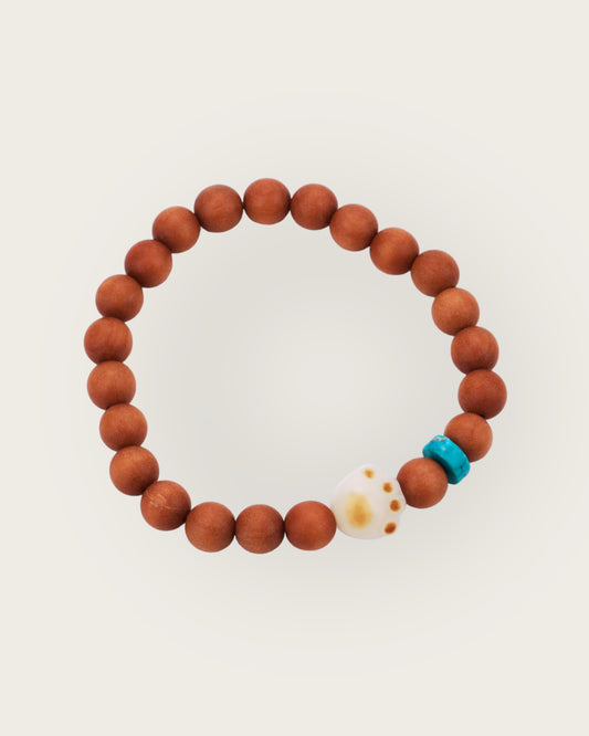 Sandalwood Bracelet with Bodhi Rootz: wisdom+clarity